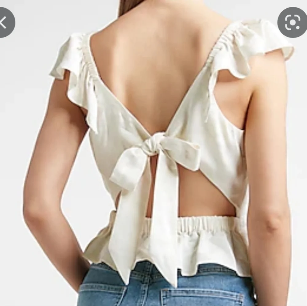 Express Animal Print Cutout Ruffle Sleeve Peplum - Picture 4 of 11